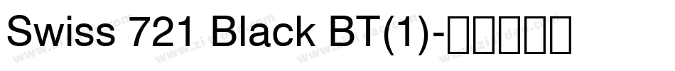 Swiss 721 Black BT(1)字体转换